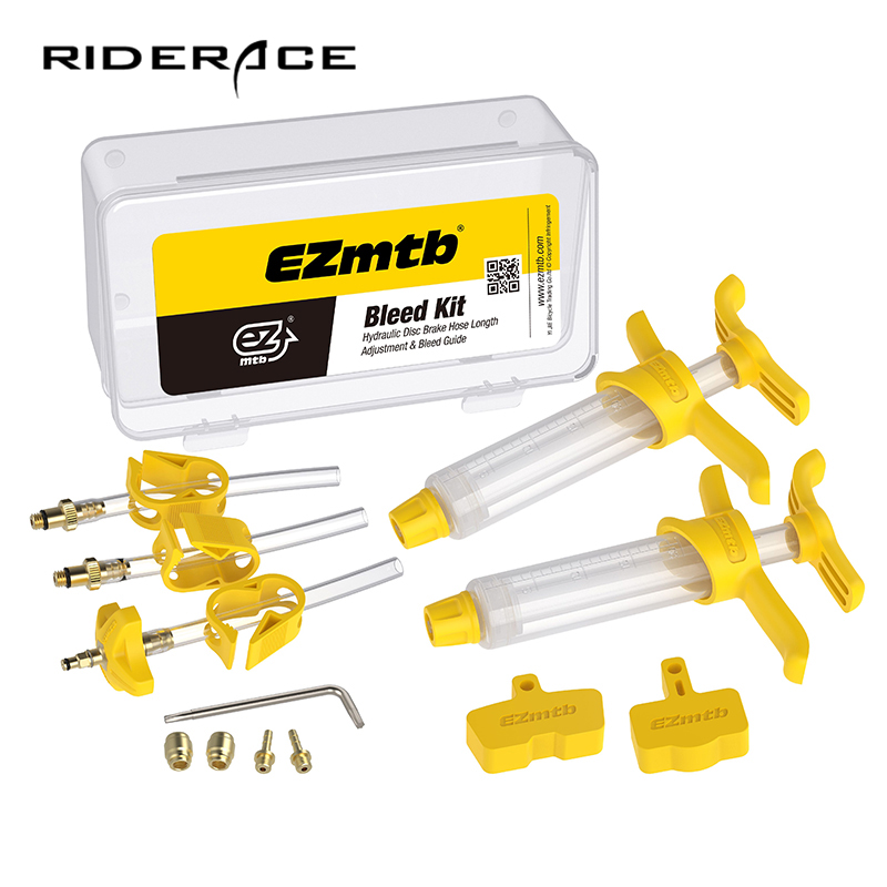 Kit de purge de frein à disque hydraulique de vélo RIDERACE pour AVID S4 Edge Code Guide niveau ULT tlm rouge eTap outil de réparation de frein à huile de vélo