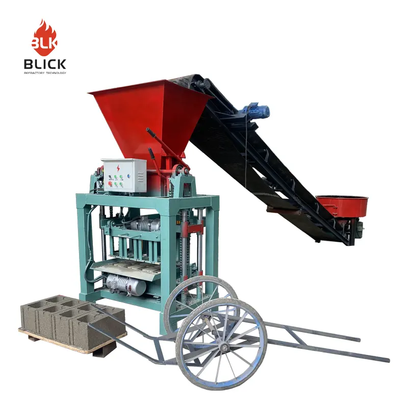 400mm Small Size Brick Making Machine Force Welded and Cement Moulding Efficient Brick Making Machinery