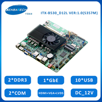 ITX-B530_D12L Itx Anakart AMD, Entegre AMD A6-5357M 2.9G Çift Çekirdekli Çift İş Parçacıklı İşlemci LVDS DDR3 Maksimum 16GB