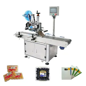 Huanlian Machines For Flat Double Side Labeling multi-head flat labeling machine small flat labeling machine automation