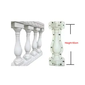 Factory precast plastic balcony baluster mold and roman vase column pillar mould for concrete