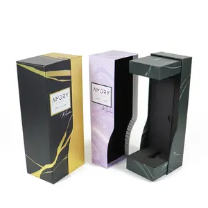 Corona vinci scatole cosmetiche a forma di cura della pelle gioielli di lusso per il trucco bottiglia di profumo solida inserto in schiuma eva scatole di carta regalo