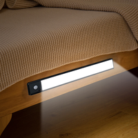 Lampu Sensor Gerakan Cahaya Bawah Kabinet dengan Lampu Lemari Led Isi Ulang Magnetik Nirkabel