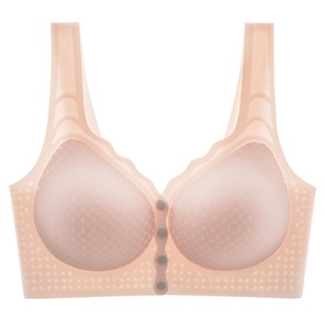 Sujetador de lactancia sin aros, fino, de verano, con cierre frontal, soporte elevador, talla grande, estilo chaleco, copa 3/4, estampados de animales, con botones, directo de fábrica - Product Image 6