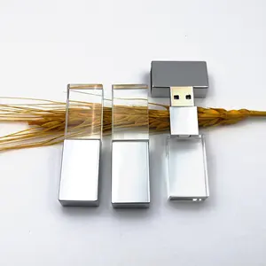 Ready To Ship Blank NOT LOGO High Speed USB 3.0 Crystal USB flash drive 16GB 32GB 64GB 128GB