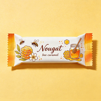 Sachet d'emballage personnalisé pour gel énergétique au miel liquide, poudre de protéines de lactosérum, échantillon de sachet
