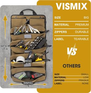 Échantillon gratuit : Sac à outils enroulable, pochette à clés, organiseur d'outils, seau, trousse de secours, étui de rangement enroulable, porte-outils suspendu, sac de transport - Product Image 4