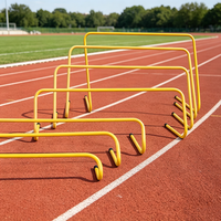 Haies d'agilité mobiles en PVC durables de niveau professionnel de 80 cm de large, ensemble de haies réglables pour l'entraînement de vitesse, équipement d'entraînement de football
