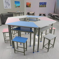 Ensemble de tables et chaises de laboratoire pour conférences, chaise de salle de classe universitaire, mobilier scolaire pour étudiants