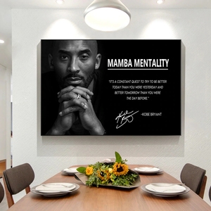 Affiche murale inspirante de Kobe, joueur de basket-ball, toile peinte à l'huile, décoration intérieure pour <span class=keywords><strong>chambre</strong></span> et salon - Product Image 3