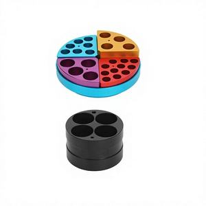Fan-<b>Shaped</b> Metal Heating <b>Block</b> Module Multi-Hole Test Tube Vial Heating Socket For Magnetic Hotplate Stirrer 3ml 4ml - Product Image 5