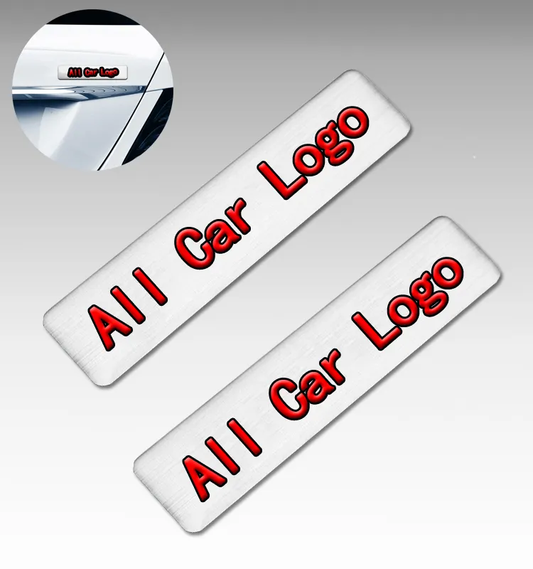 Marca personalizada Todo o Logotipo Do Carro De Alumínio 3D Fender emblema do Carro Tronco Decalques Adesivos de Carro Adesivos Emblema Etiqueta Do Logotipo Auto