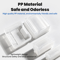 Boîtier de rangement multi-emplacements en plastique PP recyclable de 4 pouces avec positionnement précis des cartes pour un stockage stable des plaquettes, espaces minimisés, retrait facile et sûr