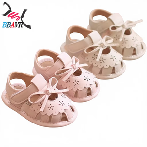 2025 Summer Girls Bow Princess Outdoor Cute Fashion Flat Sandals Toddler Unheeled <b>Soft</b> Rubber Baby Beach <b>Shoes</b> - Product Image 4
