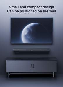 Barre de son 2.0 mini 30W pour PC de bureau, haut-parleur audio sans fil ultra-plat, HDMI ARC optique, montable au mur, vente en gros - Product Image 5