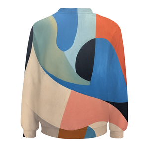 Sweat-shirts en soie à col rond raglan brodés en 3D de haute qualité pour femmes, sweats à capuche imprimés bouffants Style Streetwear, poids léger, taille XS - Product Image 1