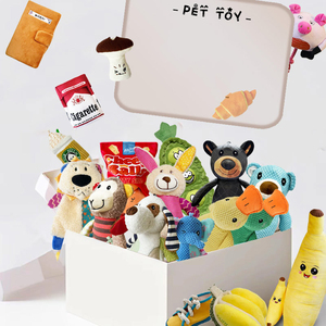 ของเล่นสุนัข ของเล่นสัตว์เลี้ยง ทำจากผ้าคอร์นฟลีซ ทนทานต่อการกัด ของเล่นบดเคี้ยวสำหรับสุนัขและแมว ของเล่นมีเสียง ของเล่นตุ๊กตา - Product Image 1