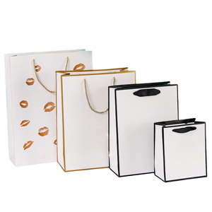 Lifestyle Cardboard Paper <strong>Gift</strong> <strong>Bags</strong> for Small Business with Handle Reusable Shopping Paper <strong>Bags</strong> Logo Printed - Product Image 1