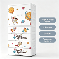 Armoire de rangement en plastique pour enfants, armoire portable avec tiroirs pour vêtements et jouets, organisateur de chambre d'enfant