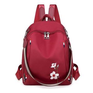 Muestra gratuita de mochila mini ecológica coreana de nylon con estampado floral para deportes al aire libre, para mujer, para la escuela - Product Image 5