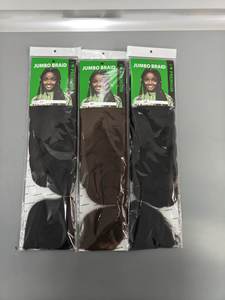 Extensiones de Cabello Sintético <span class=keywords><strong>Jumbo</strong></span> Box Braids para Mujer, Trenzas Africanas, Textura YAKI, Color Castaño Oscuro, Cabello para Trenzar al por Mayor - Product Image 2