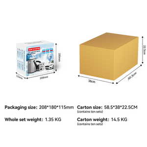 Démarreur Portable d'Urgence 12V pour Voiture, Chargeur Booster de Batterie au Lithium Multifonctionnel avec Banque d'Alimentation Mini - Product Image 6