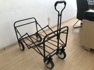 FW0201 पोर्टेबल तह जाने हाथ गाड़ियां उपयोगिता वैगन के लिए समुद्र तट यात्रा और डेरा डाले हुए और शॉपिंग उपकरण गाड़ी - Product Image 4