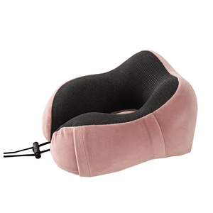 Oreiller de voyage en mousse à mémoire de forme personnalisé, oreiller de vol réglable, oreillers de voyage portables avec <span class=keywords><strong>masque</strong></span> pour les yeux pour avions - Product Image 1