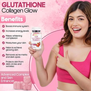 Gomitas de Belleza Blanqueadoras de Piel con Vitamina C y Glutatión OEM, <span class=keywords><strong>1000mcg</strong></span> de Glutatión, Suplemento Blanqueador e Iluminador para el Cuidado de la Piel - Product Image 5