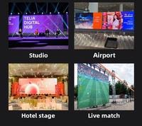 Pantalla LED de Alquiler para Interiores TOPvision P2.6, Panel de Video Wall para Escenarios con Gabinete Ligero de Cierre Rápido para Eventos y Conferencias