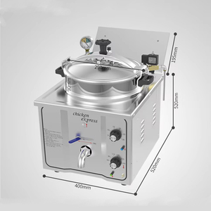 <span class=keywords><strong>Friteuse</strong></span> à pression automatique XEOLEO 16L <span class=keywords><strong>3000W</strong></span>, <span class=keywords><strong>friteuse</strong></span> à pression électrique pour poulet, <span class=keywords><strong>friteuse</strong></span> à pression en acier inoxydable, machine à frire profonde - Product Image 3