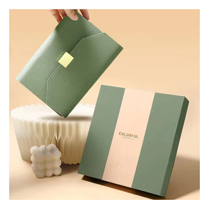 Cuaderno de cuero A5 del fabricante con Bolígrafo De Metal, cuaderno de negocios de oficina, artículo de regalo con logotipo personalizado - Product Image 1