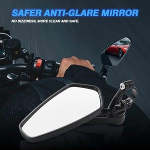 Rétroviseurs de moto - Rétroviseurs de guidon de 7/<span class=keywords><strong>8</strong></span> po (22 mm) pour la plupart des <span class=keywords><strong>Honda</strong></span>, Yamaha, Kawasaki, Ducati, Suzuki et autres - Product Image 4