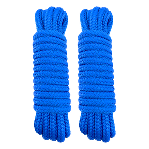 2 Pack 3/8Inch 25 FT Double Braid Nylon Mooring Rope Dikepang Dock Line, Batas Beban Kerja: 1900LBS - Product Image 1