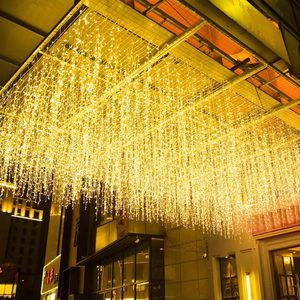 Guirlande lumineuse LED en forme de glaçons pour décoration de rue de Noël, 3M/4M/5M, pour extérieur, maison, fête, mariage, mur, décoration de corniches - Product Image 1