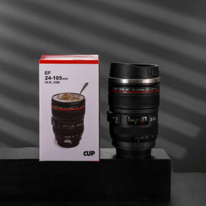 Vaso Térmico Creativo con Diseño de Lente de Cámara, Acero Inoxidable, Antiderrames, Ecológico y Moderno - Product Image 2