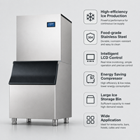 Machine à glaçons commerciale de type split efficace en acier inoxydable pour magasin de boissons