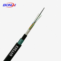 Cable de Fibra Óptica Blindado GYTA53 de 4-144 Núcleos, Doble Cubierta, Entierro Directo, Cables de Comunicación para Exteriores