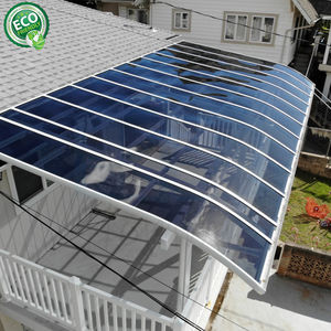 Toldo de patio de policarbonato de aluminio impermeable para exteriores con marco de aluminio - Product Image 5