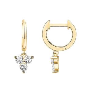 Lotus Wholesale Bijoux de piercing corporel raffinés en or massif 10k 14k 18k avec diamant de laboratoire, boucles d'oreilles pendantes à sertissage clos, créoles, hélix et cartilage - Product Image 4