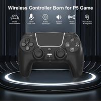 Controlador de juego inalámbrico GAMINJA P50A, mando BT con vibración de doble choque, giroscopio de 6 ejes, conector Turbo de 3,5mm para controlador inalámbrico PS5
