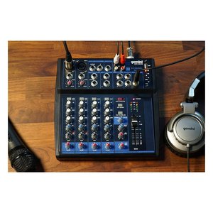 Mélangeur de disques DJ PROFESSIONNEL Noir GEM 08USB - Product Image 4