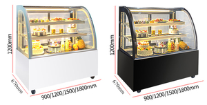 Thương mại lạnh bánh hiển thị Máy làm lạnh Showcase giá rẻ giá Glass LED đá cẩm thạch máy nén làm mát không khí tủ đông tủ lạnh - Product Image 5