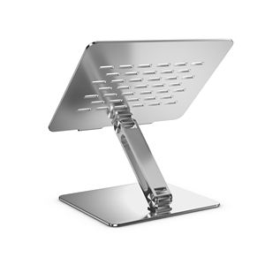 <span class=keywords><strong>Support</strong></span> de refroidissement pour ordinateur <span class=keywords><strong>portable</strong></span> pliable en alliage d'aluminium argenté ergonomique, réglable en plusieurs angles/tailles, pour ordinateurs portables de 11 à <span class=keywords><strong>17</strong></span> <span class=keywords><strong>pouces</strong></span>, ventilation thermique - Product Image 2