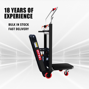 ओम इलेक्ट्रिक 300 किलोग्राम 400 सीढ़ी चढ़ाई मशीन फोल्डेबल स्टील प्लेटफॉर्म क्रॉलर प्रकार लिफ्ट परिवहन उपकरण - Product Image 1