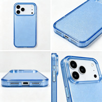 Nouvelles couleurs bleues, coque de téléphone rigide en TPU PC anti-jaunissement pour iPhone 18 Pro Max