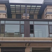 Solárium de Vidrio Moderno Personalizado, Casa Prefabricada de Aluminio para Patio, Solárium Independiente para Uso en Exteriores o Hoteles, Hecho en China