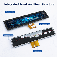 Module d'affichage tactile LCD de type barre de 19 pouces avec liaison optique PCAP, 10 points, USB LVDS pour équipement de contrôle HMI embarqué et kiosque