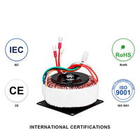 Transformateur toroïdal 220V certifié CE IEC, faible bruit, haute efficacité, enroulement en cuivre pour alimentation d'amplificateur audio