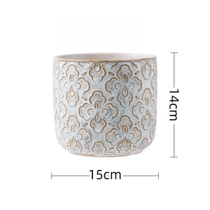 Macetas de Cerámica para Suculentas, Estilo Jardín, Acabado Esmaltado, con Orificio de Drenaje, Ecológicas y Duraderas, Venta al Por Mayor - Product Image 3